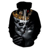 Skull kiss Beauty Mens Hoodie Sweatshirts Black Hoody 2018 Men Cloth Tracksuit Pullover Streetwear Drop Ship ZOOTOP BEAR