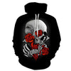 Skull kiss Beauty Mens Hoodie Sweatshirts Black Hoody 2018 Men Cloth Tracksuit Pullover Streetwear Drop Ship ZOOTOP BEAR