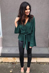 2019 New Fashion Women's Sexy Chiffon Blouses V-Neck Long Sleeve Spliced Feminine Office Lady Beautiful Cheap Hots Sales T91102Z