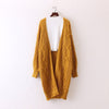 PEONFLY Knitted Cardigans Coat Women  Long Sleeve Twist Sweater Coat Beautiful Womens Crochet Sweater Cardigan  Autumn Winter